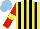 Silk - Yellow, black stripes, red sleeves with yellow armlets, light blue cap