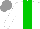 Silk - White, green stripe, grey cap