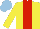 Silk - Yellow, red stripe, light blue cap