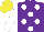Silk - Purple, white spots, sleeves, yellow cap