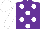 Silk - Purple, white spots, sleeves, white cap