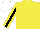 Silk - Yellow, black stripe sleeves, white cap