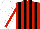 Silk - Red, black stripes, white sleeves with red stripe, white cap