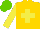 Silk - Gold, yellow cross, sleeves, light green cap