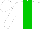 Silk - White, green stripe, white cap