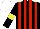 Silk - Black, red stripes, yellow armbands, white cap