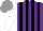Silk - Purple, black stripes, white sleeves, grey cap