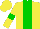 Silk - Yellow body, green stripe, yellow arms, green armlets, yellow cap