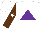 Silk - White,purple triangle, white star on brown sleeves