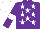 Silk - Purple, white stars, armbands, white cap