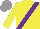 Silk - Yellow, purple sash, grey cap
