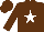 Silk - Brown, white star, brown cap