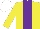 Silk - Yellow, purple stripe, white cap