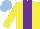 Silk - Yellow, purple stripe, light blue cap