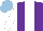 Silk - Purple, white stripe, sleeves, light blue cap