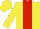 Silk - Yellow, red stripe, yellow cap