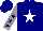 Silk - Navy, white star, navy stars on grey sleeves