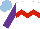 Silk - White, red chevron hoop, purple sleeves, light blue cap