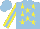 Silk - Light blue, yellow stars, yellow sleeves with lightblue stripe, light blue cap