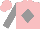 Silk - Pink, grey diamond, grey arms, pink cap