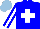 Silk - Blue, white cross, stripe sleeves, light blue cap