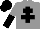 Silk - Grey body, black cross of lorraine, grey arms, black halved, black cap