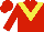 Silk - Red, yellow chevron