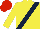 Silk - Yellow, dark blue sash, red cap