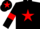 Silk - Black, Red star, armlets and star on cap