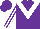Silk - Purple, white chevron, striped sleeves