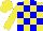 Silk - Yellow and blue blocks