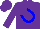 Silk - Purple, blue horseshoe