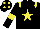 Silk - black, yellow star, yellow epaulettes, yellow armbands, yellow spots on cap