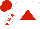 Silk - White, red triangle, white sleeves, red stars, red cap