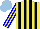 Silk - Yellow,black stripes,yellow sleeves,blue stripes ,yellow cap, light blue cap