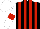 Silk - Black, red stripes, white sleeves with red armbands, white cap