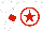 Silk - White, red circle, red star, red armlets