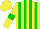 Silk - Yellow, green stripes, armlets