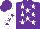 Silk - Purple, white stars, sleeves, purple stars, purple cap