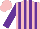 Silk - Pink, purple stripes, purple sleeves, pink cap