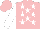 Silk - Pink, white stars, sleeves, pink cap