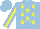 Silk - Light blue, yellow stars, stripe sleeves, light blue cap