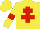 Silk - yellow, red cross of lorraine, red armlets