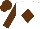 Silk - White body, brown diamond, brown arms, brown cap