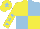 Silk - Yellow & light blue quartered, light blue stars on sleeves, light blue star on cap