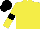 Silk - Yellow, black band, yellow sleeves, black armbands, cap