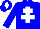 Silk - Blue body, white cross of lorraine, blue arms, blue cap, white diamond