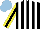 Silk - Black, white stripes, yellow sleeves and black stripe, light blue cap