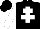 Silk - black, white cross of lorraine, white sleeves