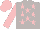 Silk - Light grey, pink stars, pink sleeves and cap